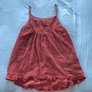 Burnt orange colored tank top